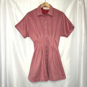 Exquise Anthropologie Karen Dress Lilac Pink Suede Texture XXS E25K05118173